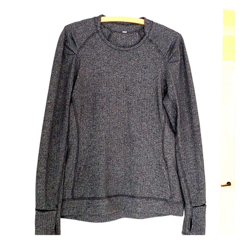 LULULEMON grey long sleeve top sweatshirt 10